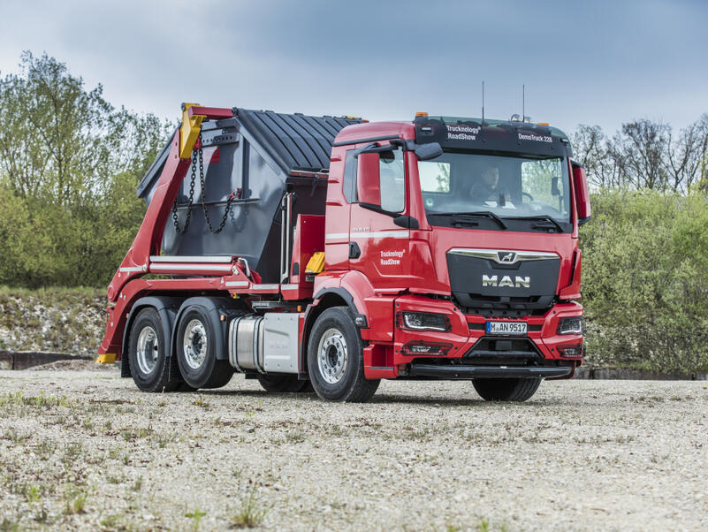 Ein Absetz-LKW, wenn Sie ihn brauchen: